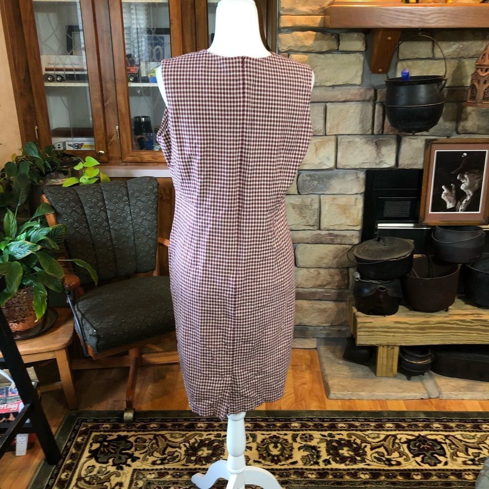 Sag Harbor size 14p 100% cotton gingham dress - Picture 3 of 3